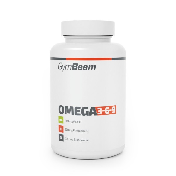 GymBeam, Омега 3-6-9, 240 мягких гелевых капсул