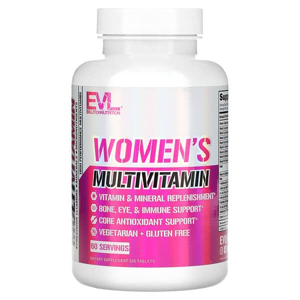 EVLution Nutrition, Women's Multivitamin, мультивітаміни для жінок, 120 таблеток