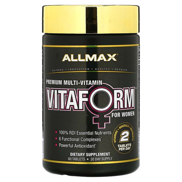 ALLMAX Nutrition, Vitaform, мультивітаміни преміальної якості для жінок, 60 таблеток